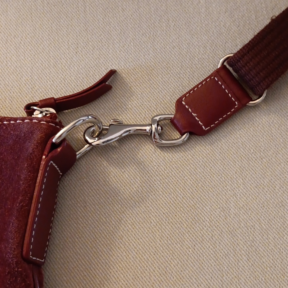 Coach Suede Crossbody Bag - Picture 5 of 6